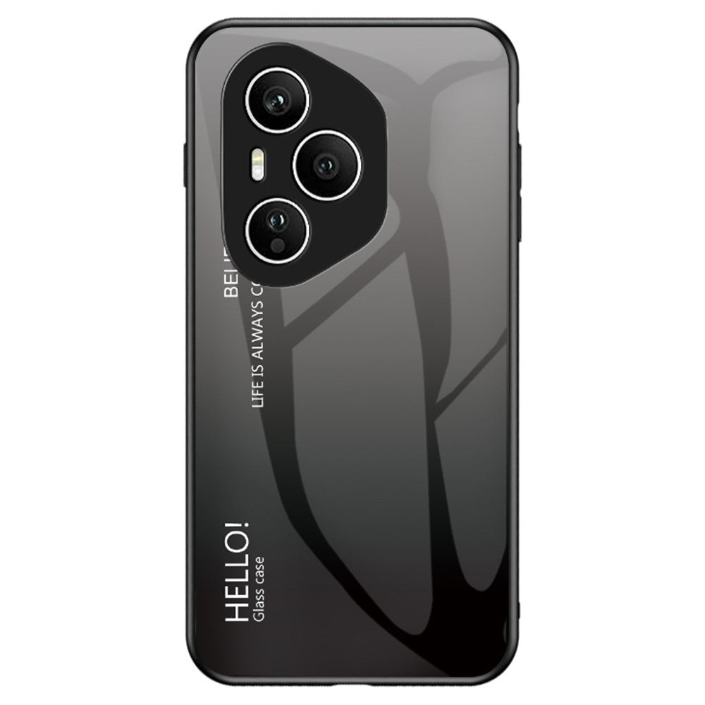 For Honor 400 Pro 5G (Global) Case Anti-Scratch Tempered Glass + PC + TPU Phone Cover