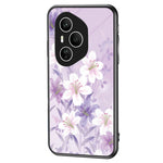 For Honor 400 Pro 5G (Global) Case Floral Pattern TPU + Tempered Glass Protective Phone Cover