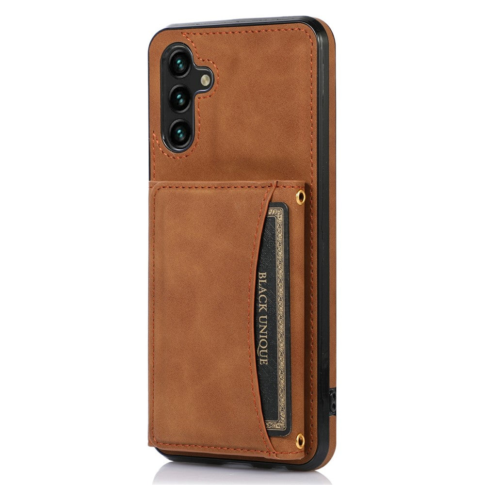 Til Samsung Galaxy A56 5G Telefoncover Tre-fold Pung Kickstand PU Læder + TPU Bagcover