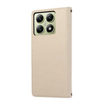 For Xiaomi 14T Pro Case Multi Card Slots Zipper Leather Phone Cover with Shoulder Strap / Wrist Strap