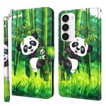 For Samsung Galaxy S23+ 3D Pattern Printing Phone Wallet Stand Case PU Leather Flip Shockproof Cover with Strap