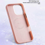 JAUCASE For iPhone 15 Pro Max Case Compatible with MagSafe Textured PU + TPU + PC Phone Back Cover