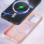JAUCASE For iPhone 15 Pro Max Case Compatible with MagSafe Textured PU + TPU + PC Phone Back Cover