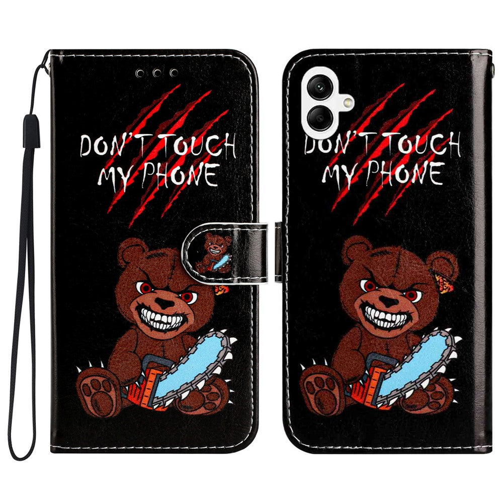 For Samsung Galaxy A08 5G / A08 4G / A07 4G Printed Pattern PU Leather Phone Cover Wallet Case with Stand