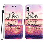 For Samsung Galaxy A08 5G / A08 4G / A07 4G Printed Pattern PU Leather Phone Cover Wallet Case with Stand