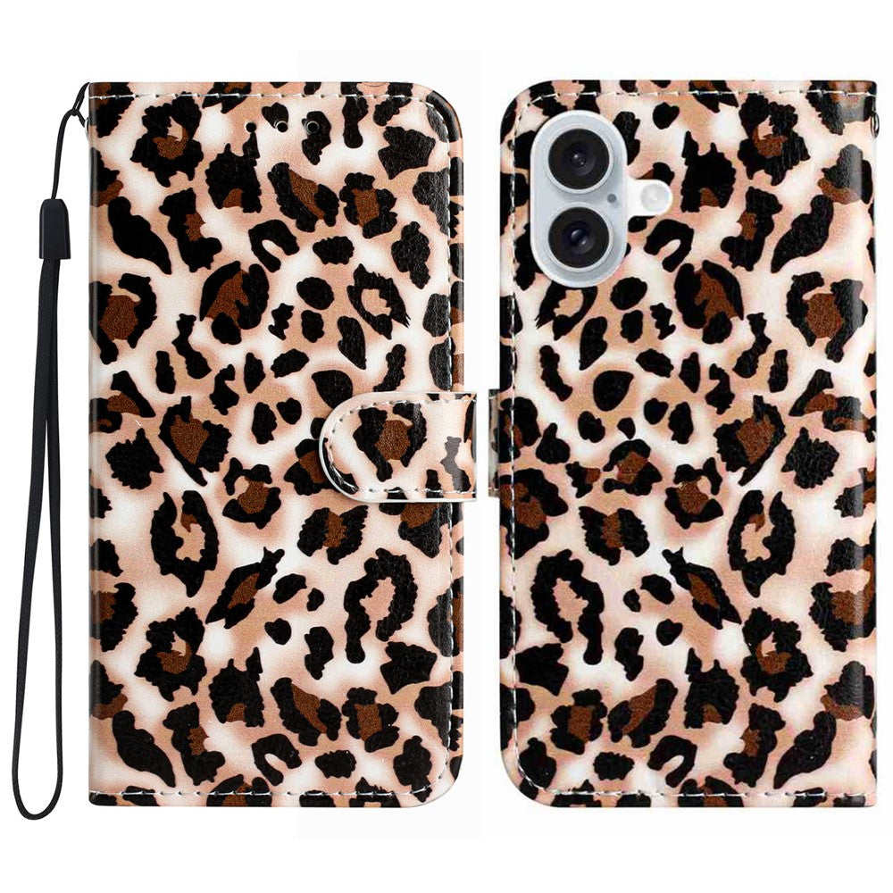 Til iPhone 17 Pung Etui med Trykt Mønster Design Læder Telefoncover