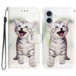 For iPhone 17 Wallet Case Printed Pattern Design Leather Phone Cover