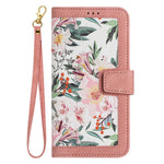 Til iPhone Air Cover i PU-læder med blomstermotiv og kortpladser/håndledsrem