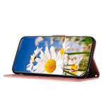 Til iPhone Air Cover i PU-læder med blomstermotiv og kortpladser/håndledsrem