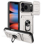 Til iPhone 17 Pro Max Cover PC + TPU Støtteben Telefon Bagsidecover med Kameraskyder