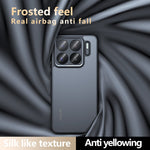 For Xiaomi 15S Pro Case Skin-Touch TPU + PC Matte Phone Back Cover, Transparent Black