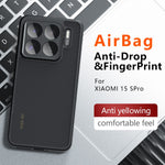 For Xiaomi 15S Pro Case Skin-Touch TPU + PC Matte Phone Back Cover, Transparent Black