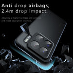 For Xiaomi 15S Pro Case Skin-Touch TPU + PC Matte Phone Back Cover, Transparent Black