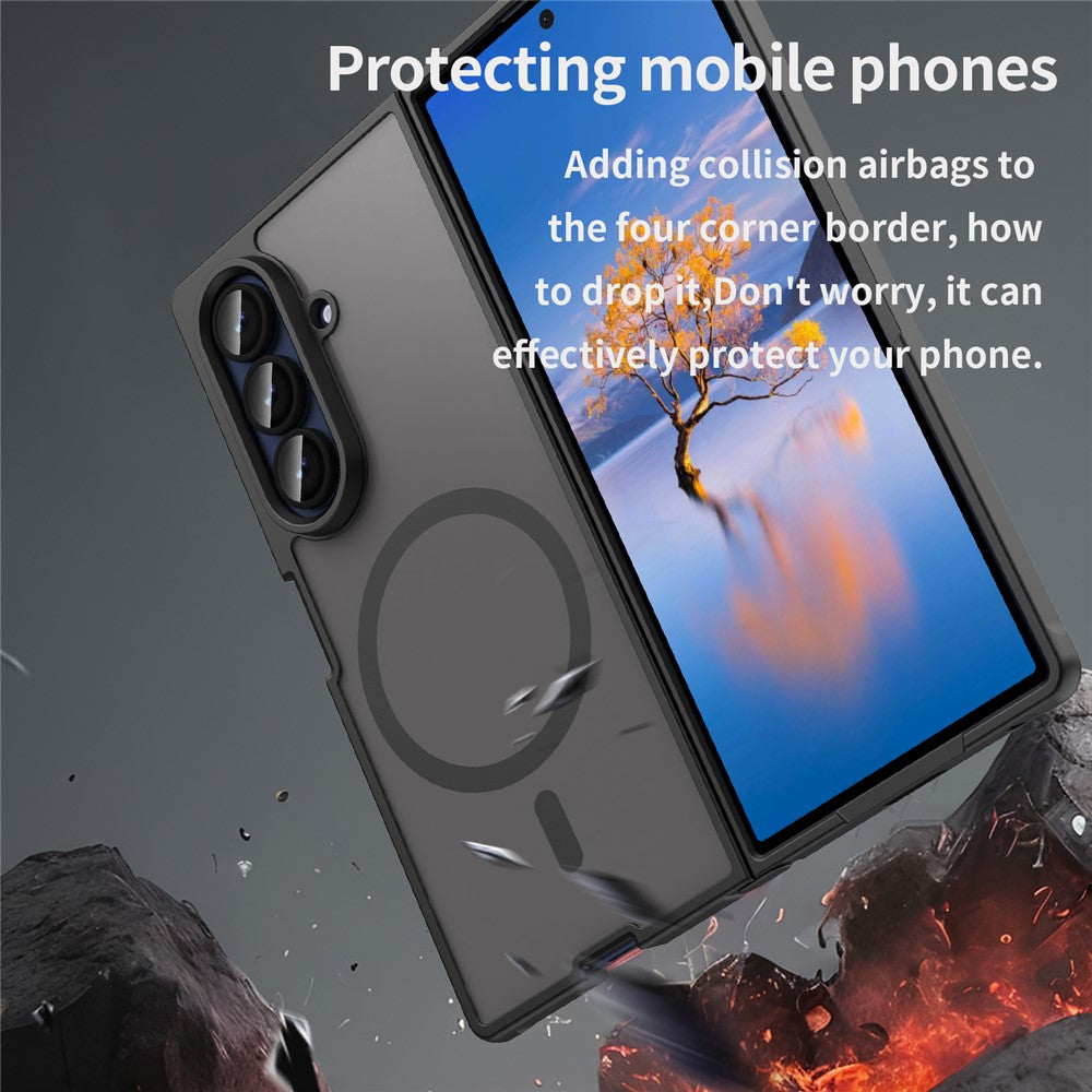 For Samsung Galaxy Z Fold7 5G Magnetic Case Anti Drop PC + TPU Phone Cover