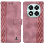 For Xiaomi Redmi Note 14 Pro 4G Leather Case Imprinted Checkered Pattern Wallet Stand Flip Phone Cover