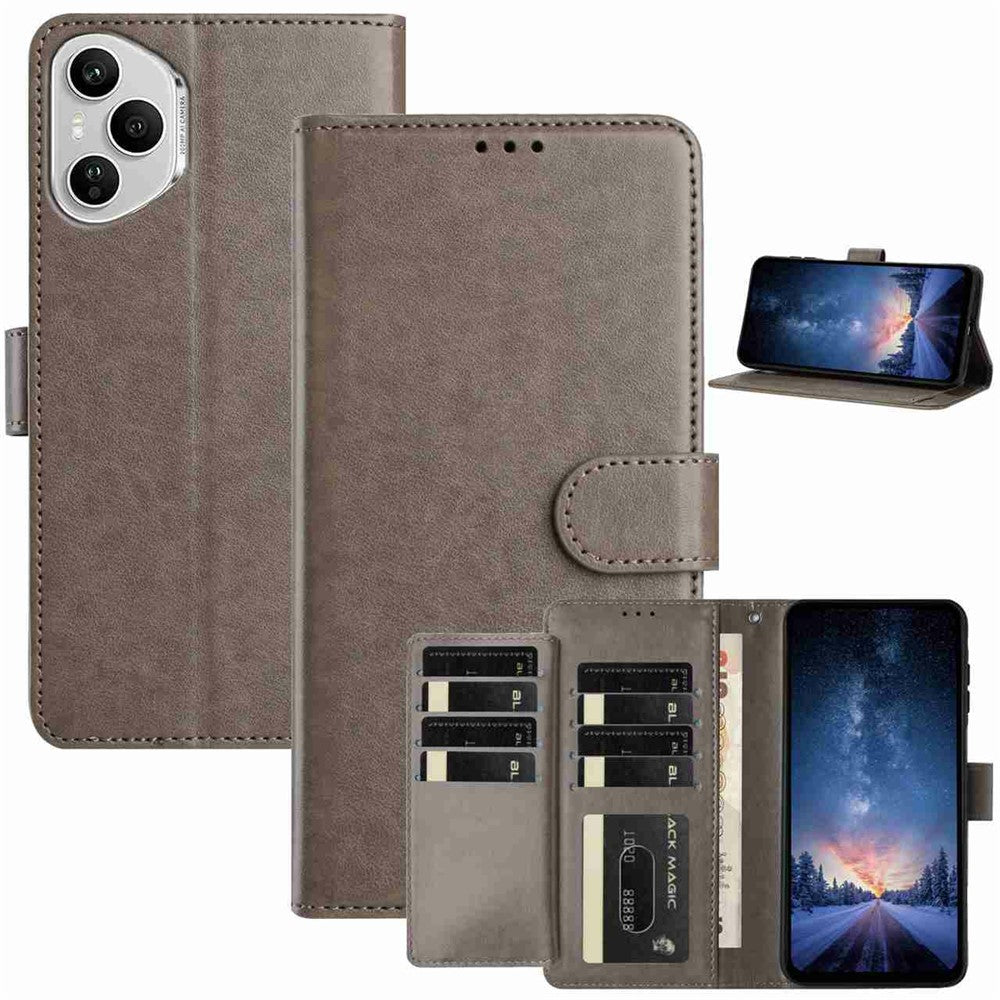 For Honor 400 Pro 5G (Global) Wallet Cover med Stand PU Læder Folio Flip Cover med 8 Kortlommer