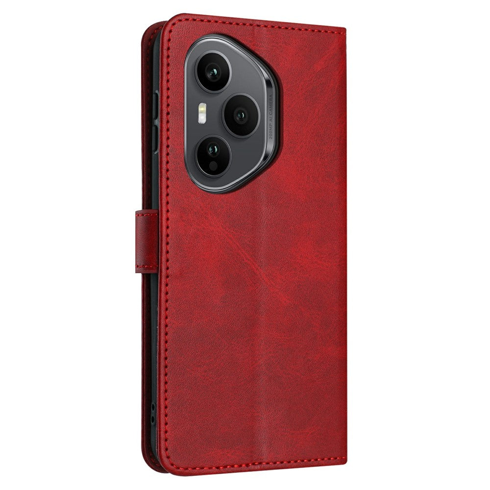 For Honor 400 Pro 5G (Global) Case Flip Stand PU Leather Wallet Phone Cover Calf Texture