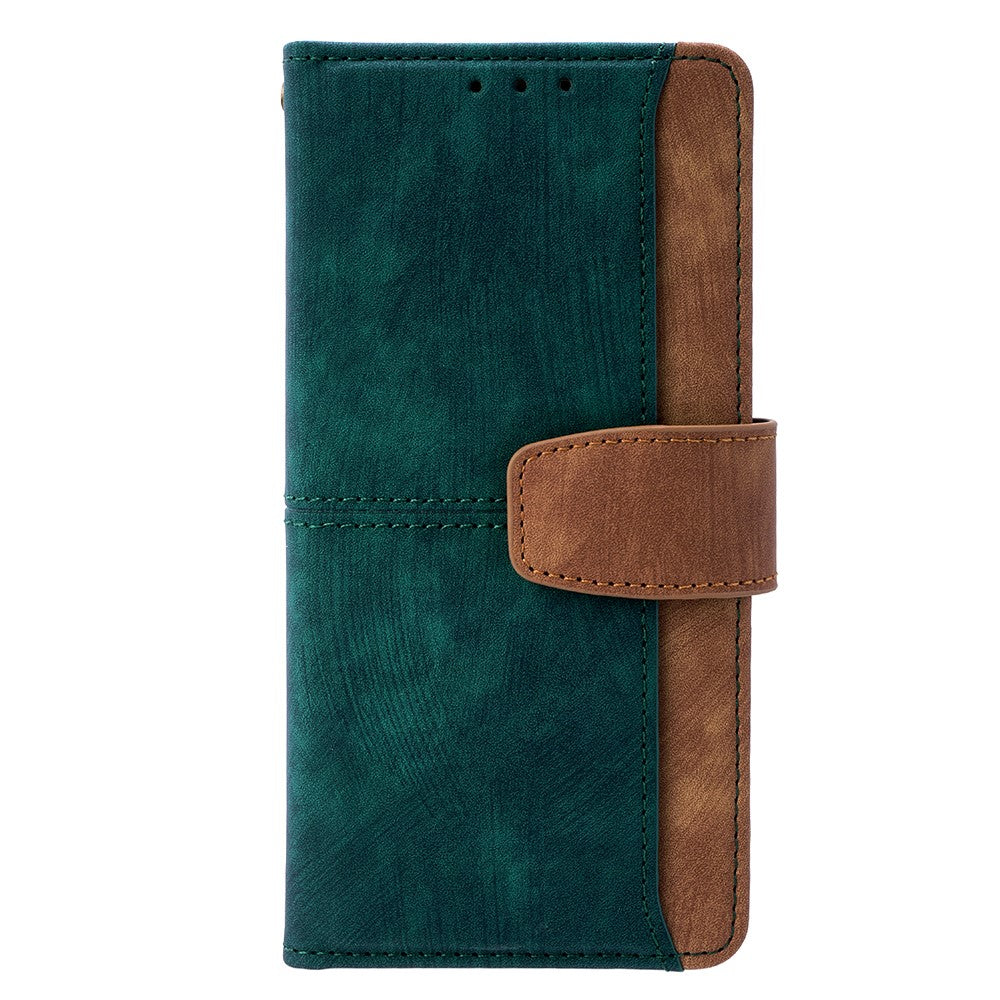 For Samsung Galaxy XCover7 Pro Case RFID Blocking Color Splicing PU Leather Wallet Phone Cover