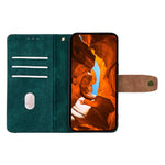For Samsung Galaxy XCover7 Pro Case RFID Blocking Color Splicing PU Leather Wallet Phone Cover