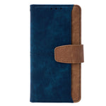 For Samsung Galaxy F06 5G Case RFID Blocking Color Splicing PU Leather Wallet Phone Cover