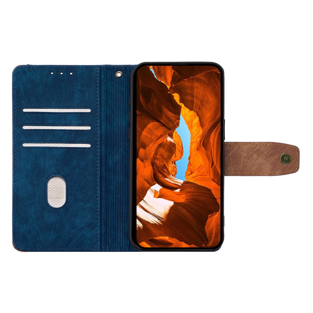 For Xiaomi Redmi Note 14S 4G Case RFID Blocking Color Splicing PU Leather Wallet Phone Cover