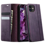 CASEME For iPhone 12 mini 5.4 inch Case  033 Series RFID Blocking Wallet Stand Calf Texture Leather Phone Cover
