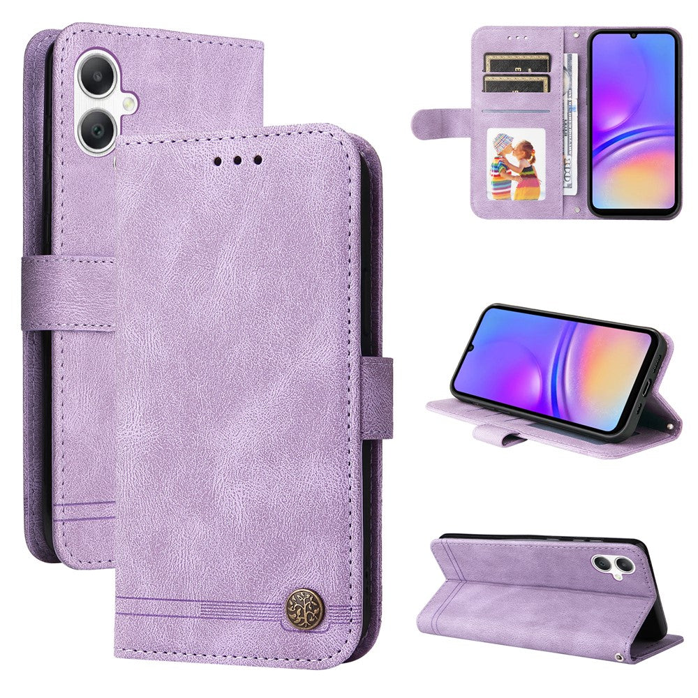 Läderplånboksfodral med Skin Touch-mobilskal, stativ och rem för Samsung Galaxy A08 5G / A08 4G / A07 4G / A07s 4G / A06 4G / A06 5G