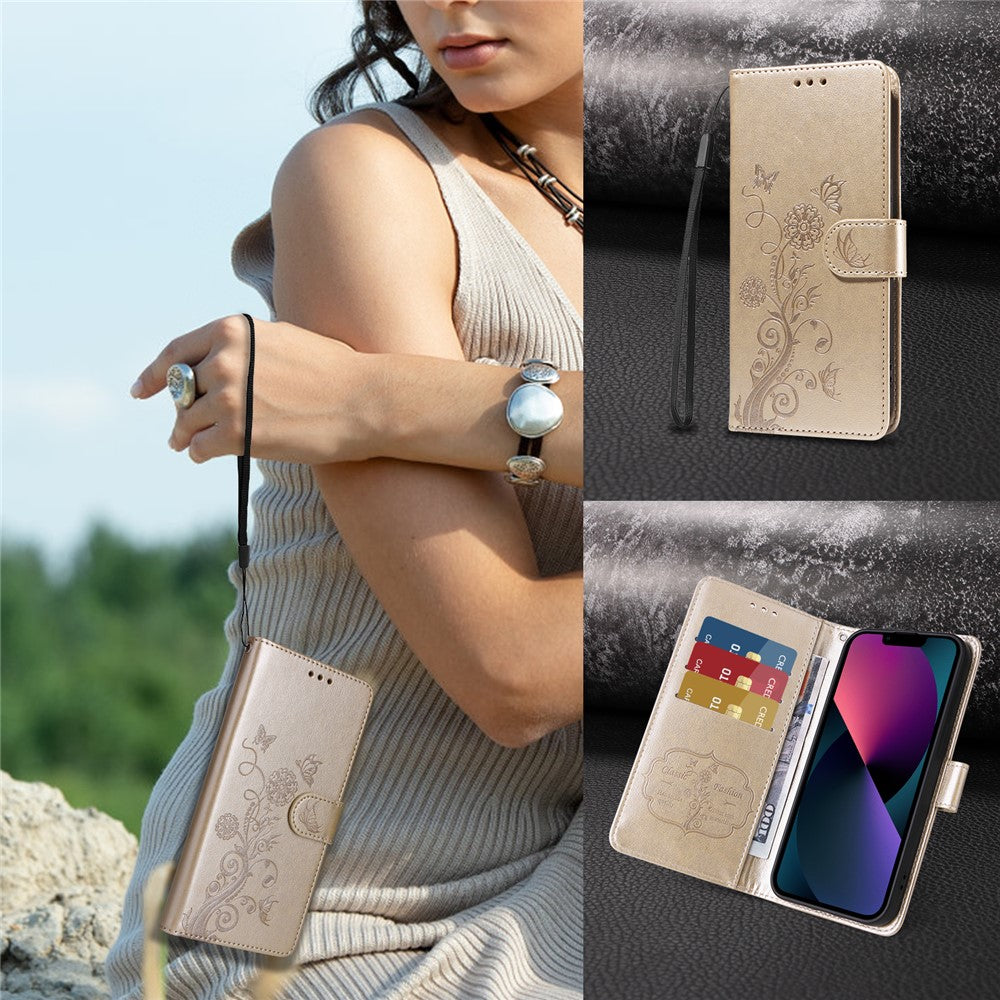 For Huawei nova 14 Ultra 5G Leather Case Butterfly Floral Imprint Wallet Stand Cover