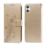 Samsung Galaxy A08 5G / A08 4G / A07 4G / A07s 4G / A06 4G / A06 5G Läderfodral Fjärilsblommigt Tryck Plånboksfodral