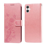 Samsung Galaxy A08 5G / A08 4G / A07 4G / A07s 4G / A06 4G / A06 5G Läderfodral Fjärilsblommigt Tryck Plånboksfodral