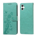 Samsung Galaxy A08 5G / A08 4G / A07 4G / A07s 4G / A06 4G / A06 5G Läderfodral Fjärilsblommigt Tryck Plånboksfodral