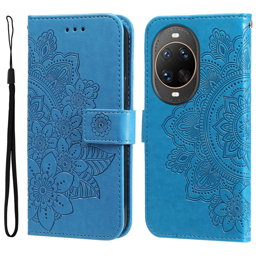 For Huawei nova 14 Ultra 5G Case Floral Pattern PU Leather Wallet Stand Phone Cover