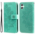 Til Samsung Galaxy A08 5G / A08 4G / A07 4G / A06 4G / A06 5G Etui Blomstermønster PU Læder Pung Stativ Telefoncover