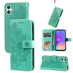 Til Samsung Galaxy A08 5G / A08 4G / A07 4G / A06 4G / A06 5G Etui Blomstermønster PU Læder Pung Stativ Telefoncover