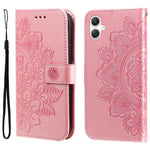 Til Samsung Galaxy A08 5G / A08 4G / A07 4G / A06 4G / A06 5G Etui Blomstermønster PU Læder Pung Stativ Telefoncover