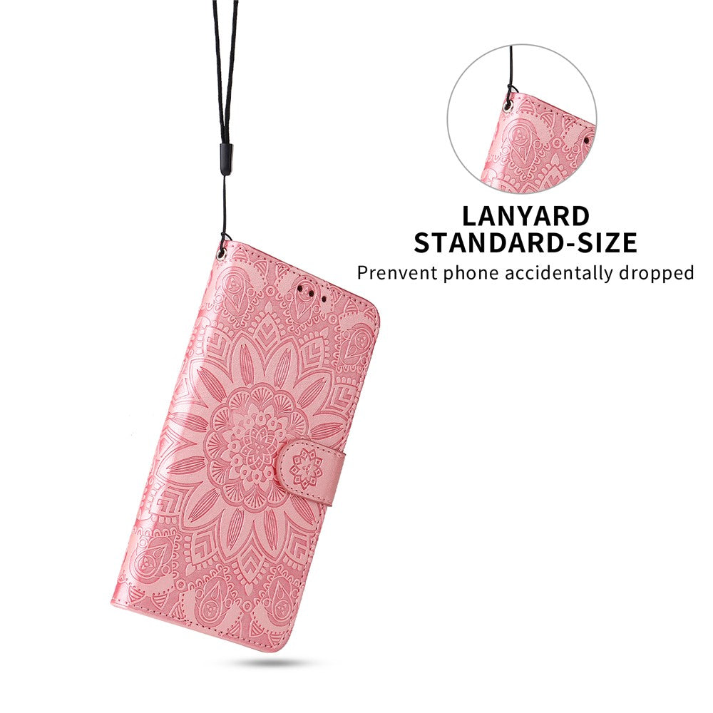 For Huawei nova 14 Ultra 5G Case Sunflower Imprint Leather Wallet Phone Cover