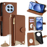 For Oppo Find X8s 5G Leather Case Wallet Stand Cover Irregular Tail Style with Chain Strap