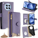 For Oppo Find X8s 5G Leather Case Wallet Stand Cover Irregular Tail Style with Chain Strap