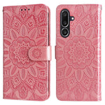 For Samsung Galaxy M56 5G Case Sunflower Imprint Leather Wallet Phone Cover