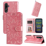 For Samsung Galaxy M56 5G Case Sunflower Imprint Leather Wallet Phone Cover