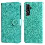 For Samsung Galaxy M56 5G Case Sunflower Imprint Leather Wallet Phone Cover