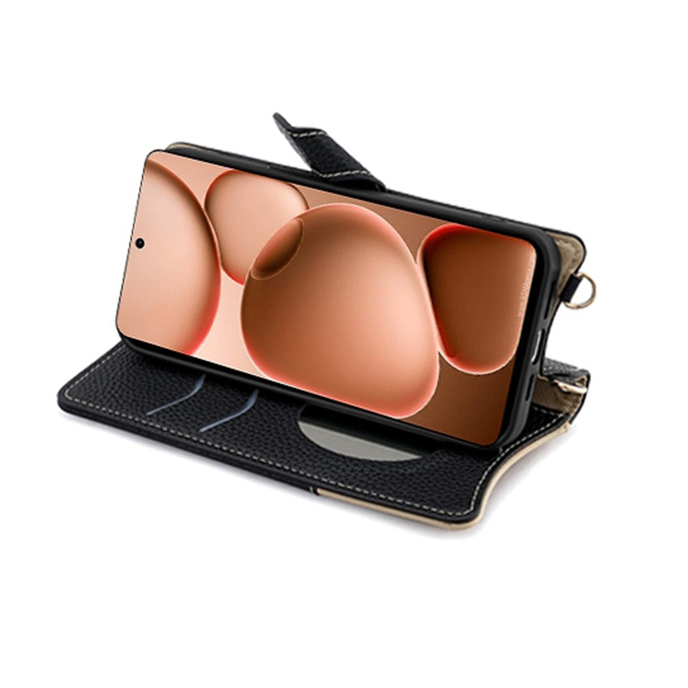 For Oppo Find X8 Ultra 5G Leather Case Wallet Stand Cover Irregular Tail Style with Chain Strap