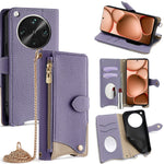 For Oppo Find X8 Ultra 5G Leather Case Wallet Stand Cover Irregular Tail Style with Chain Strap