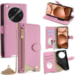 For Oppo Find X8 Ultra 5G Leather Case Wallet Stand Cover Irregular Tail Style with Chain Strap