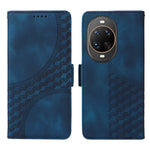 Huawei Nova 14 Ultra 5G Läderfodral Plånbok Rhombus Präglat mobilfodral Stativ med Rem
