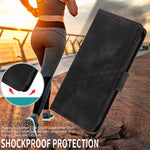 Til Samsung Galaxy M56 5G lædercovers, pung, rombe-præget telefoncover-stativ med rem