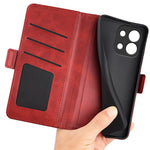 For OnePlus 13T 5G Case Calf Texture Leather Wallet Phone Cover
