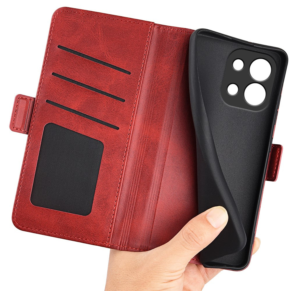 For OnePlus 13T 5G Case Calf Texture Leather Wallet Phone Cover