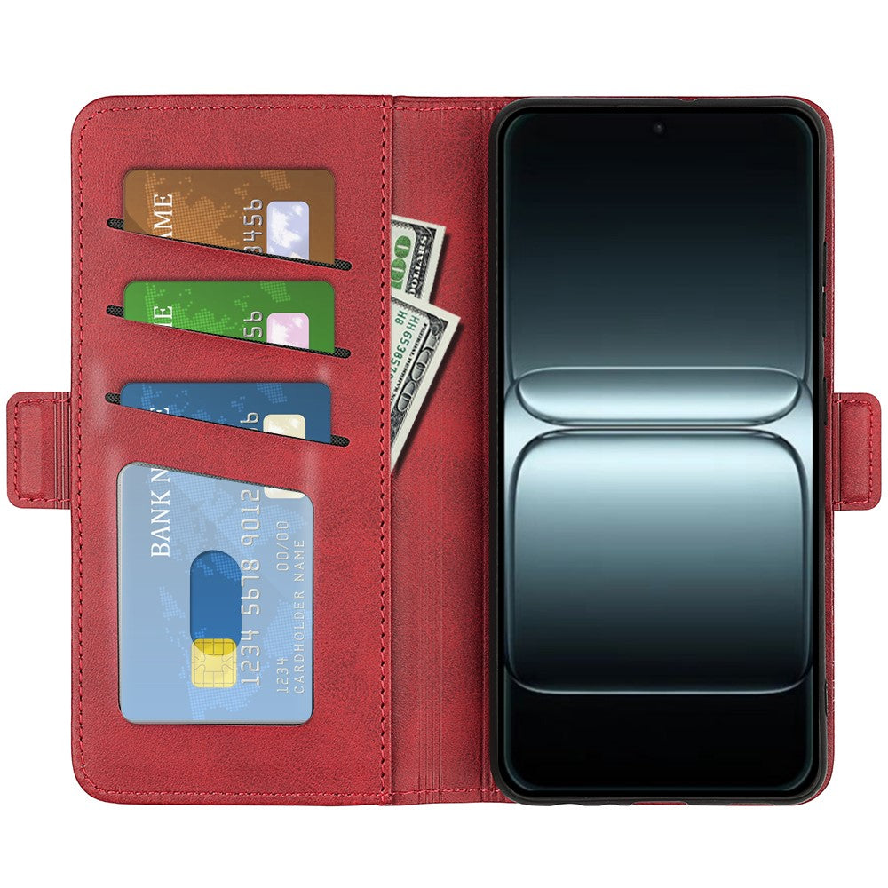 For OnePlus 13T 5G Case Calf Texture Leather Wallet Phone Cover