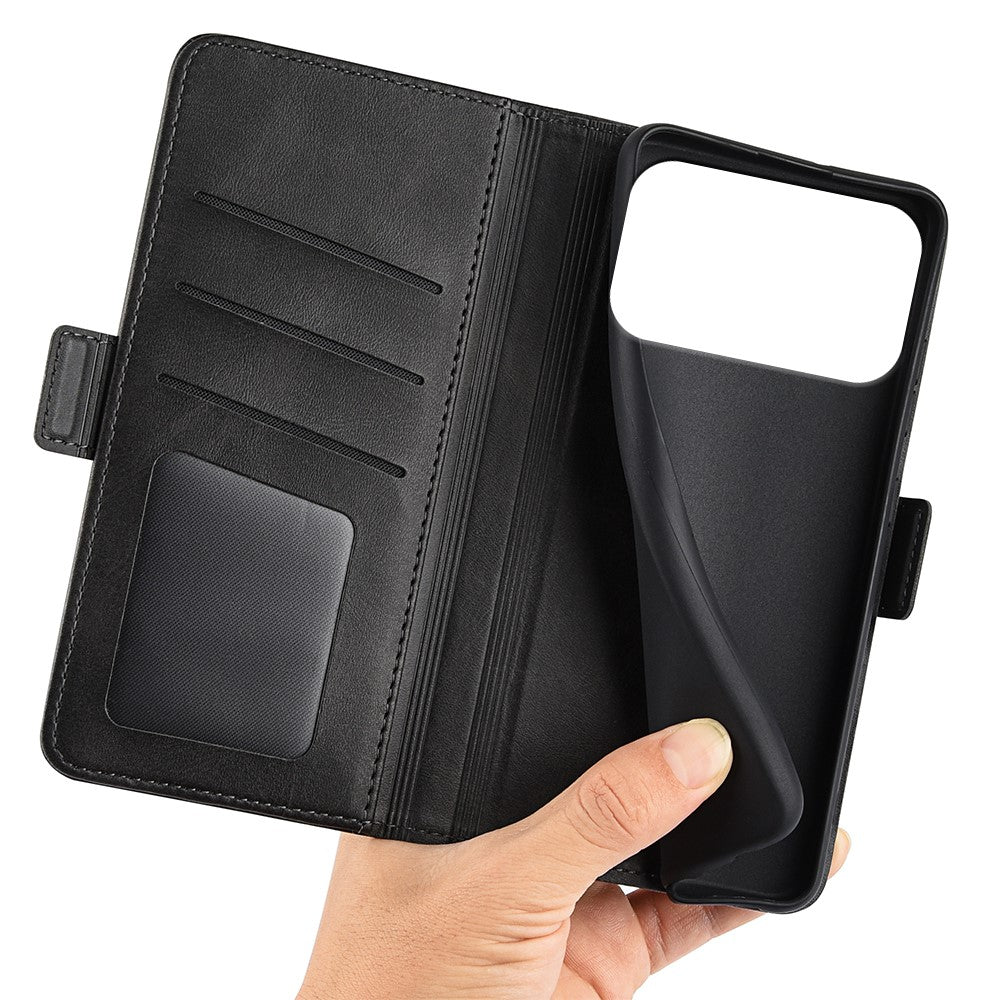 For iPhone 18 Pro Max / 17 Pro Max Case Calf Texture Leather Wallet Phone Cover